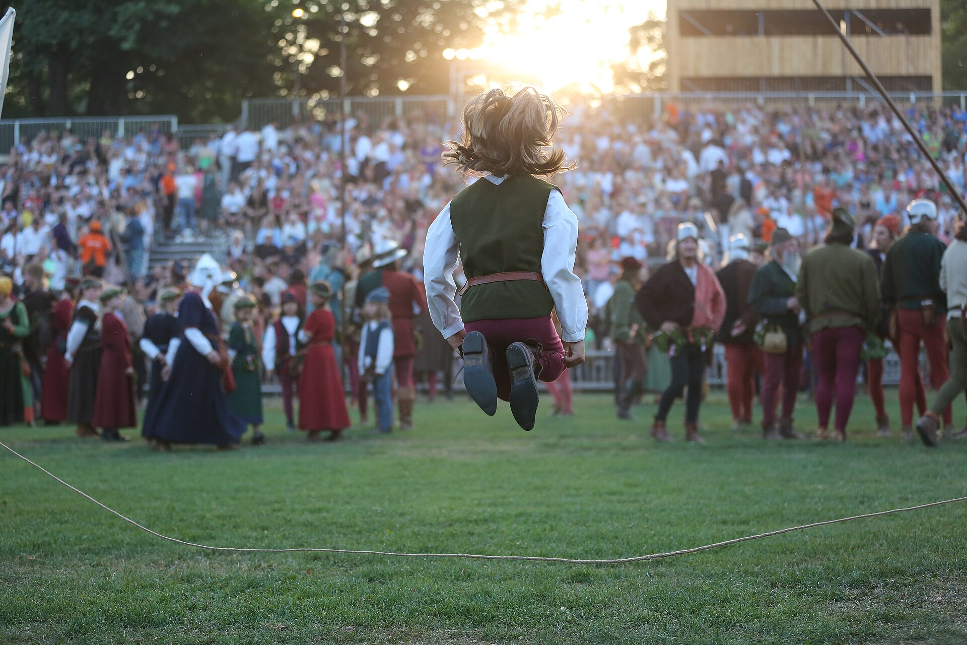 Szene vom Festspiel Landshuter Hochzeit 1475 im Jahr 2023