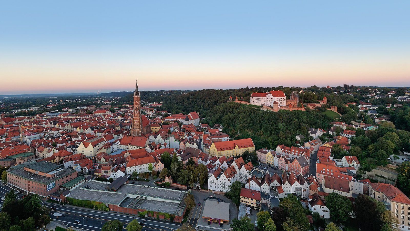 Landshuter Altstadt von oben